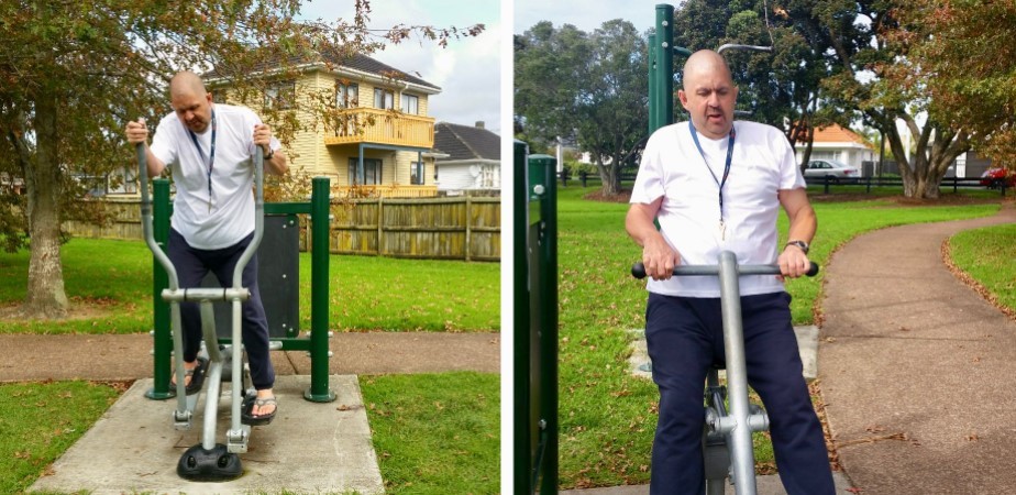 A man doing exercise