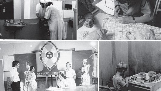A collage of images from Spectrum Care's History